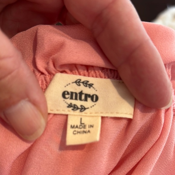 Pink Off-Shoulder Dress with Ruffle Details - Picture 2 of 7